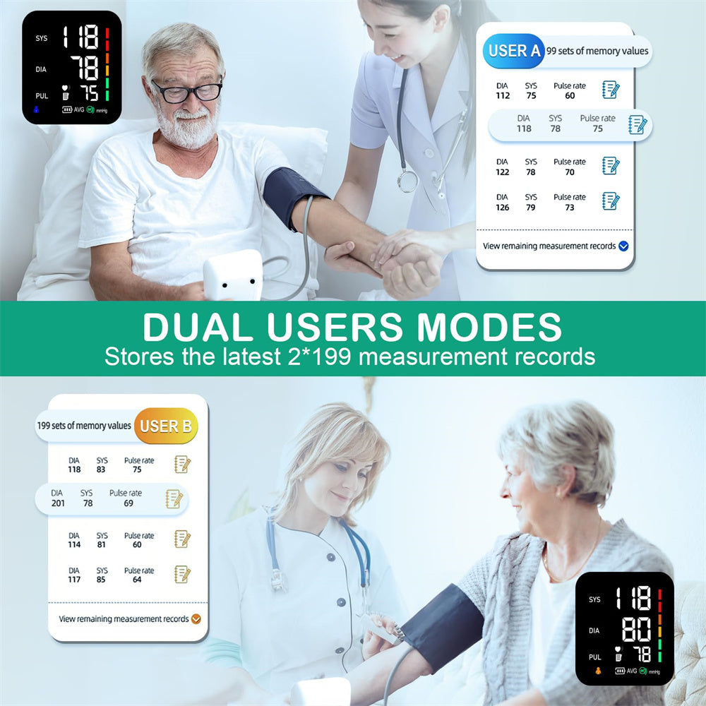 Medical equipment irregular heartbeat detection Medidor De Presion arterial rechargeable blood pressure monitor USB Bp machine