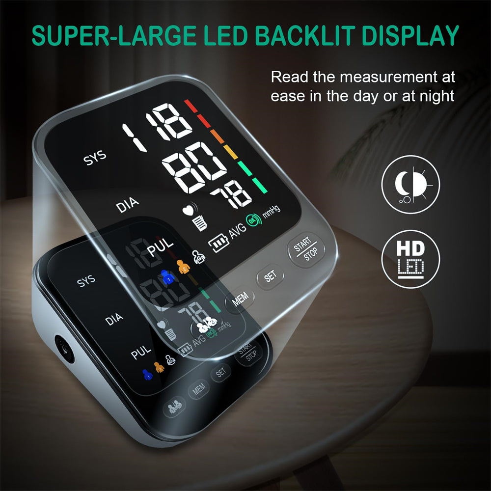 Medical equipment irregular heartbeat detection Medidor De Presion arterial rechargeable blood pressure monitor USB Bp machine