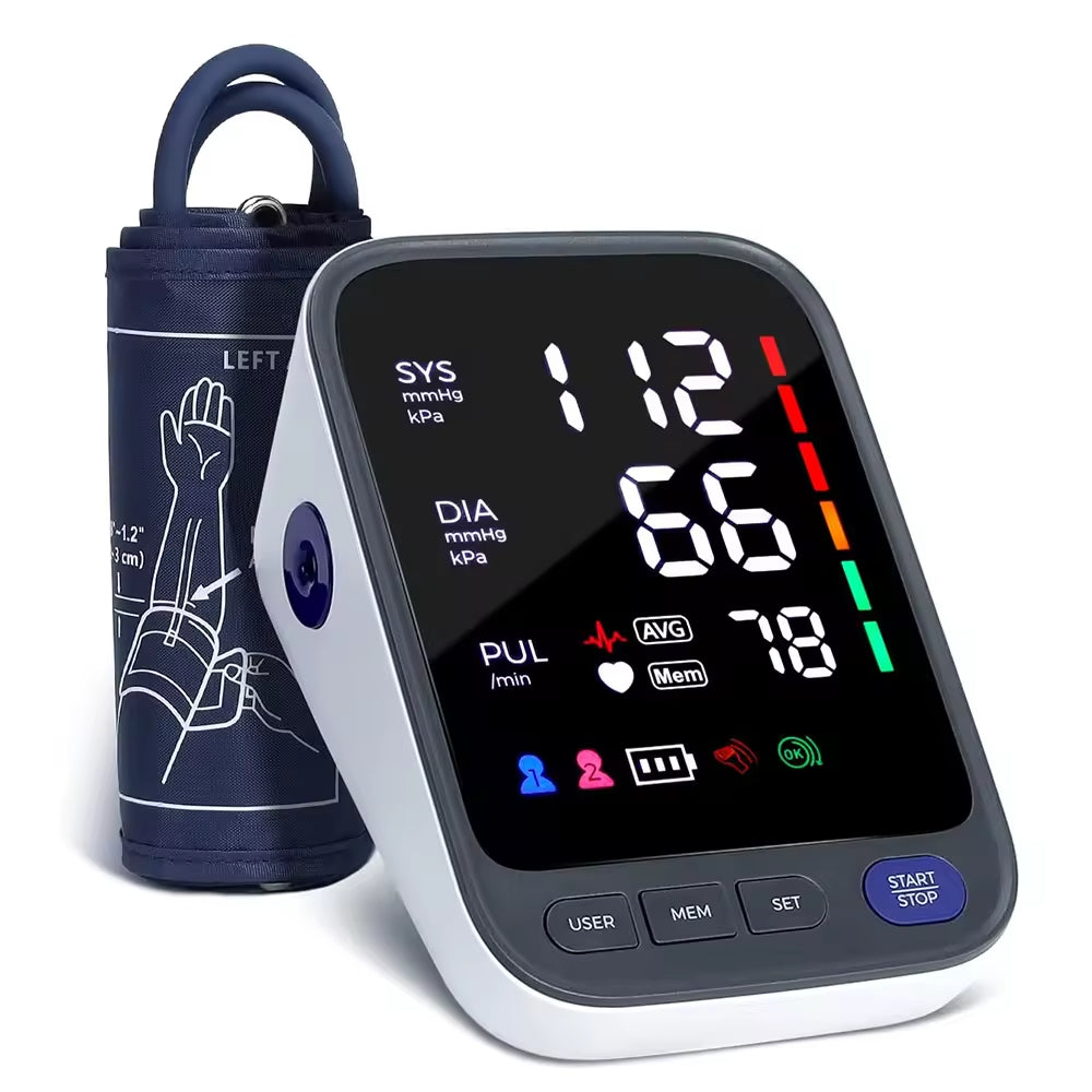 Medical equipment irregular heartbeat detection Medidor De Presion arterial rechargeable blood pressure monitor USB Bp machine